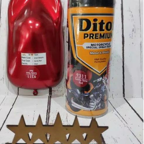 ✭ Cat Semprot Merah Candy Tone Red 9311 Diton Premium Spray Sepeda Motor Mobil Velg Pilok Bkn Samura