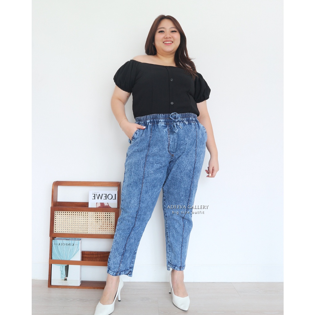 ADEEVA Kyoto Pants Jumbo Celana Jeans Jumbo