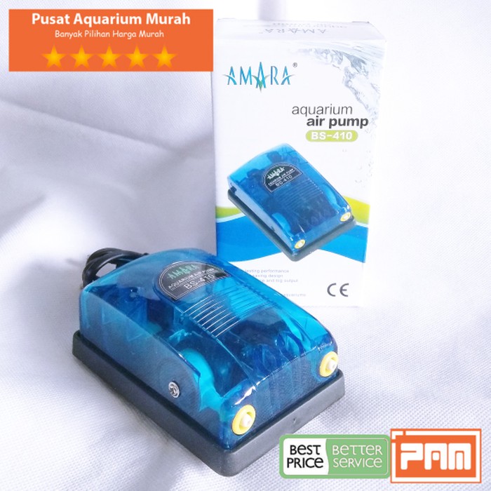 Mesin Oksigen Aquarium Amara Bs 410 Bs410 Atau Aa 350 Aerator