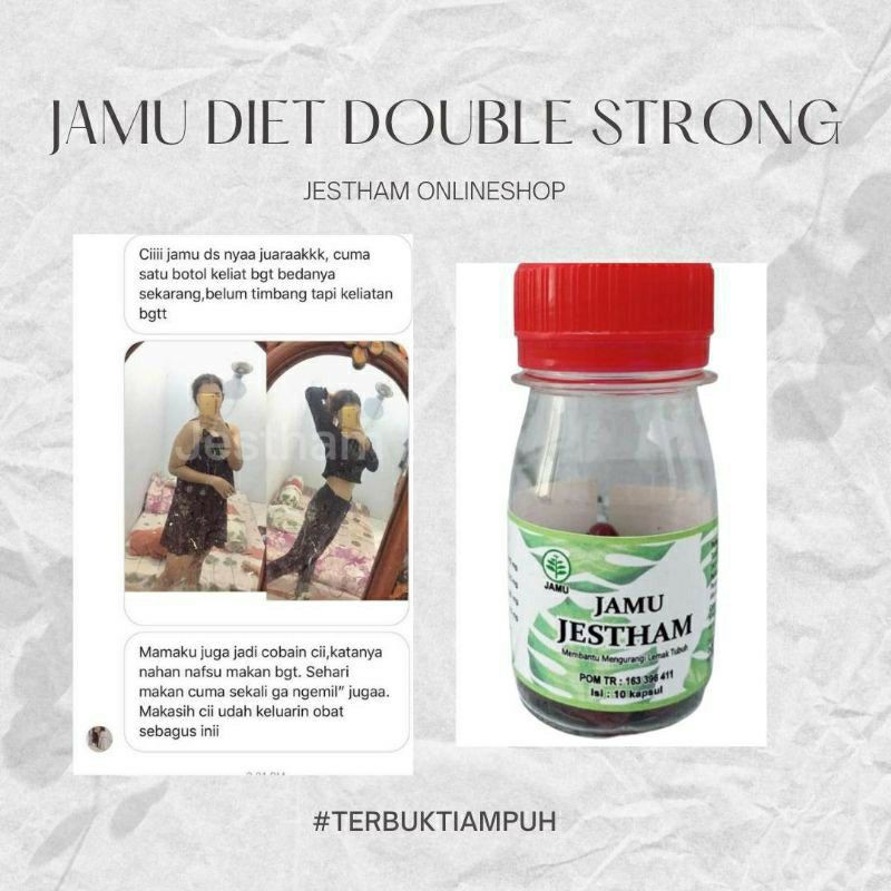(30gr) JAMU JESTHAM JAMU DIET Double Strong BPOM ISI 10 kapsul