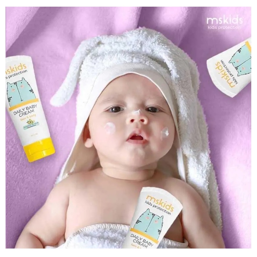 MSKIDS Daily Baby Cream Krim Perawatan Wajah dan Badan Bayi