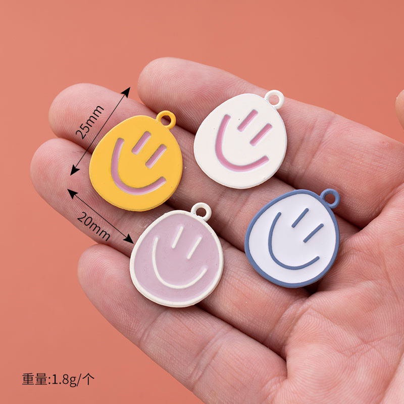 COD❤️Kalung Liontin Smiley Manis Indah Fashion Korea Wanita Korea Sederhana Temperamen Kalung Sahabat Terbaik Girly-A.one