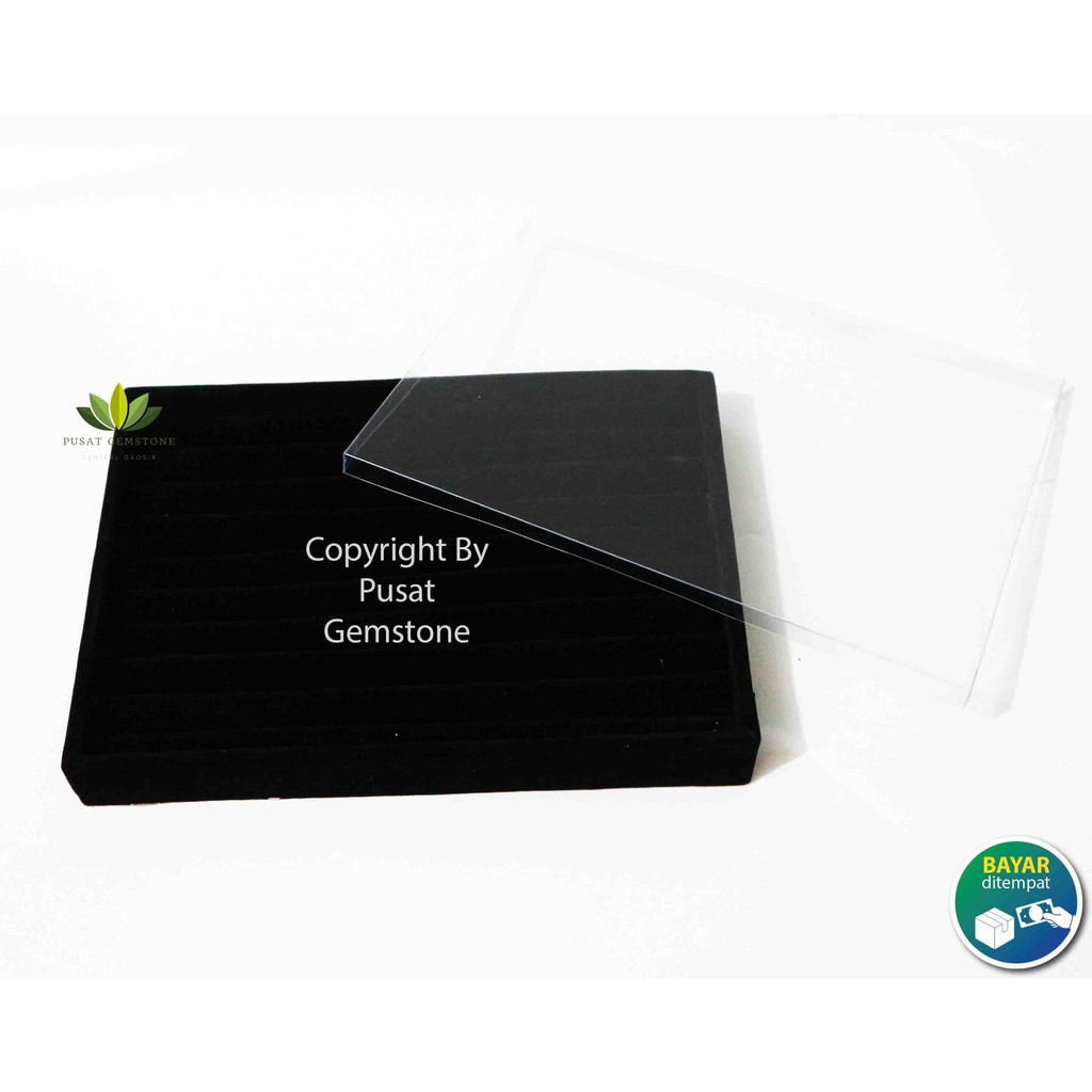 Display Cincin / Nampan display cincin Bludru 8 Slot