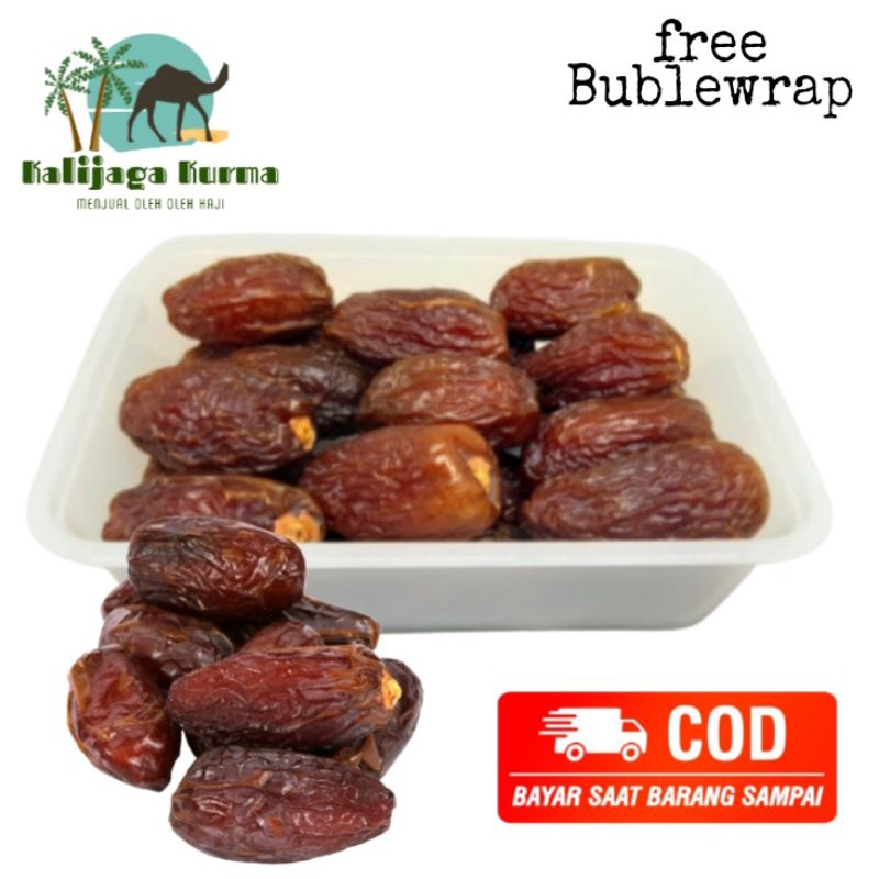 

kurma medjool jumbo 500gr kemasan mika/kurma medjol palestine/medjol dates