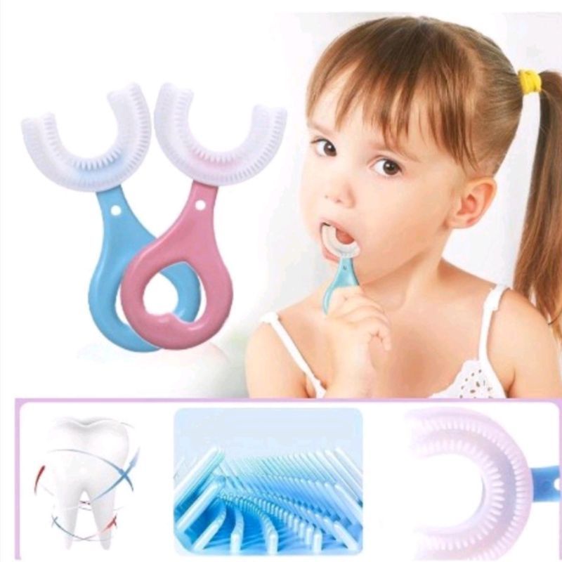 Sikat Gigi Anak Bentuk U Silicone