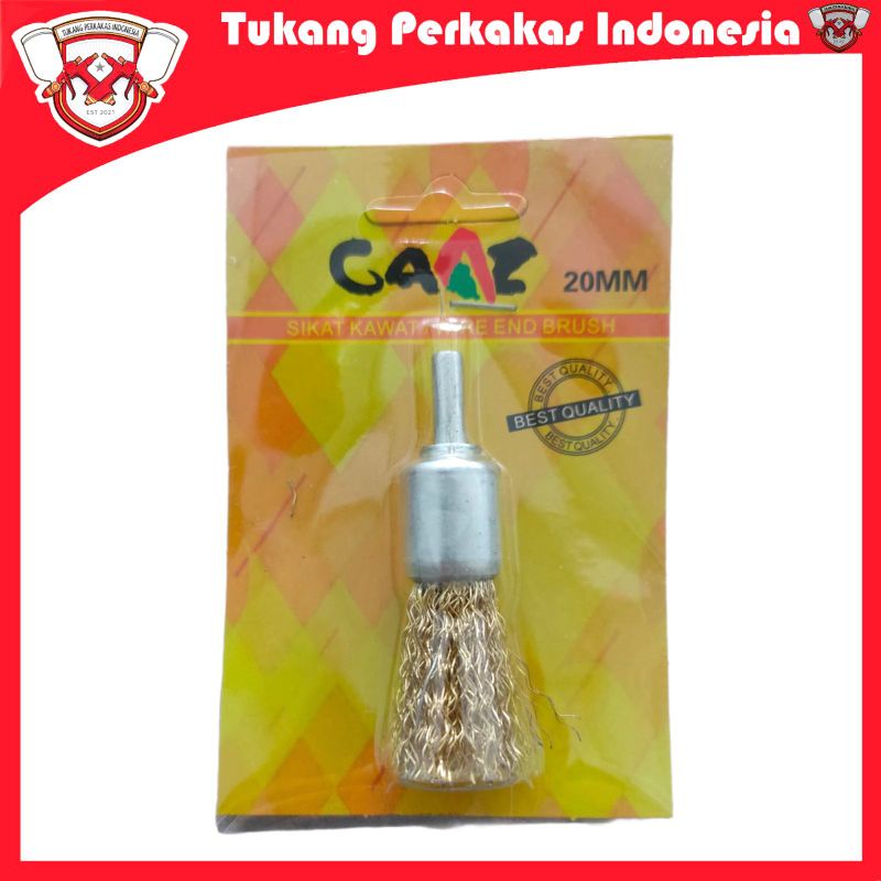 Mata bor sikat kawat 20 mm end brush