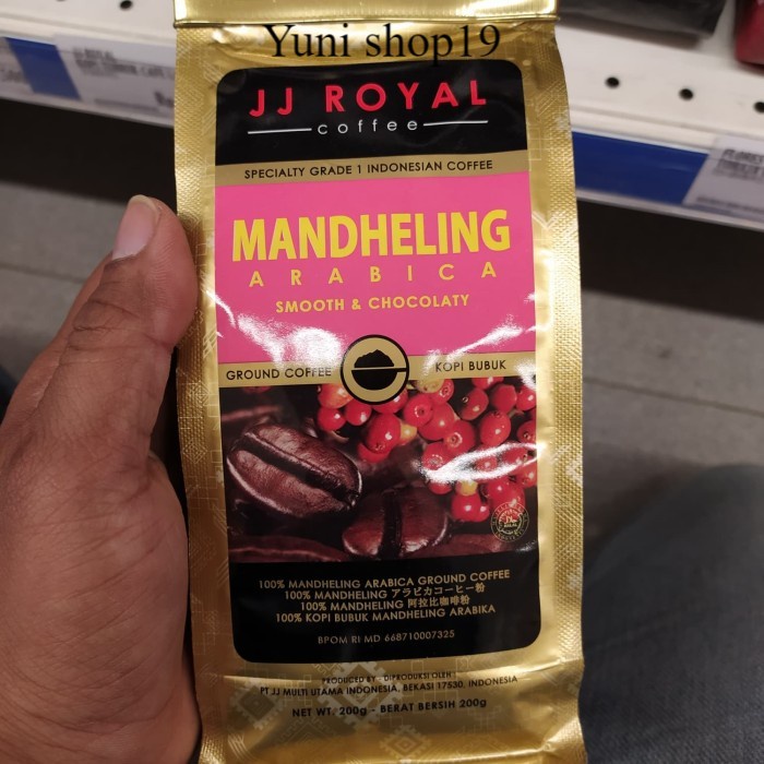 

kopi jj royal mandheling arabica bubuk 200gr