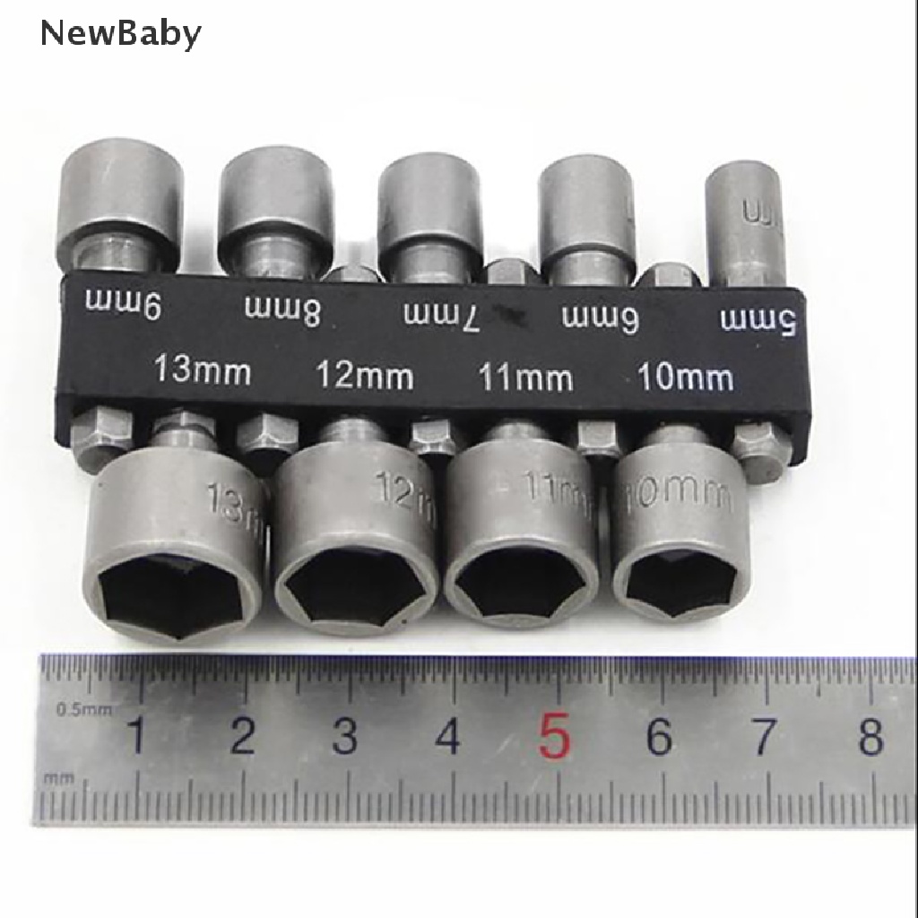 Newset Adapter Socket Power Nut Driver Hex Shank Untuk Bor Elektrik