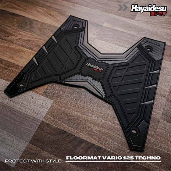 Karpet Motor Floor Mat VARIO Click 125 FI Techno 2012-2014 Hayaidesu Body Protector Aksesoris Honda