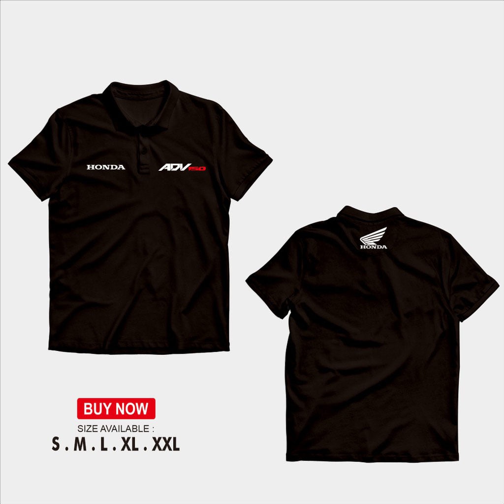polo shirt honda adv / kaos kerah motor honda adv