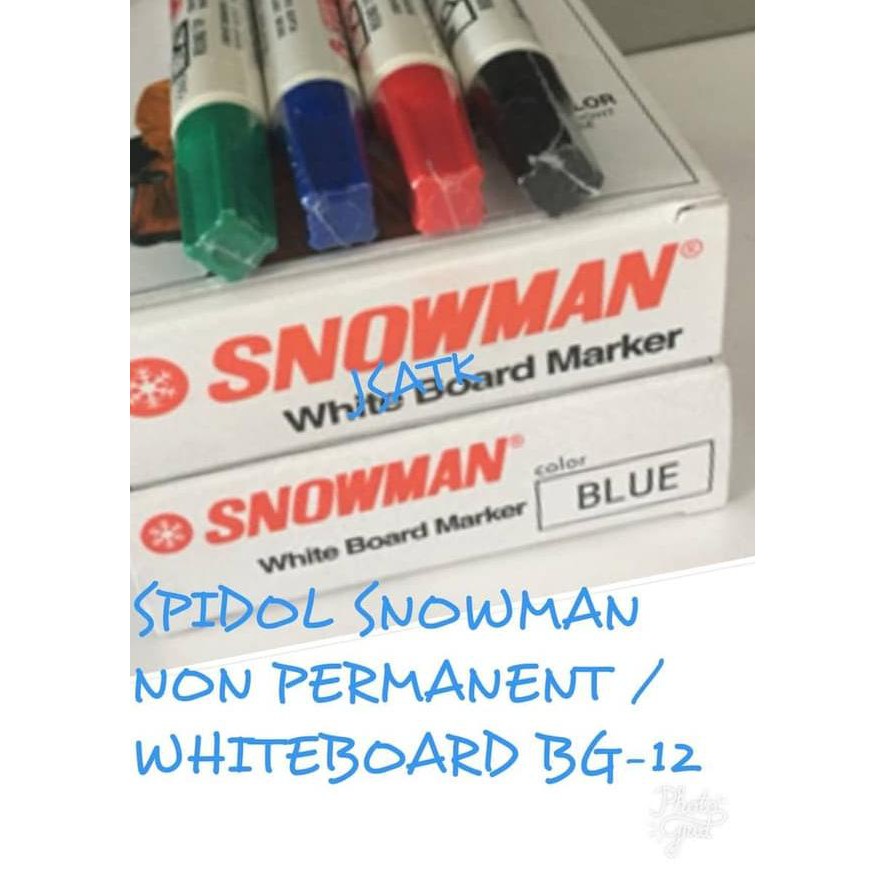 

SPIDOL SNOWMAN NON PERMANENT / WHITEBOARD TIPE BG12 PER LUSIN