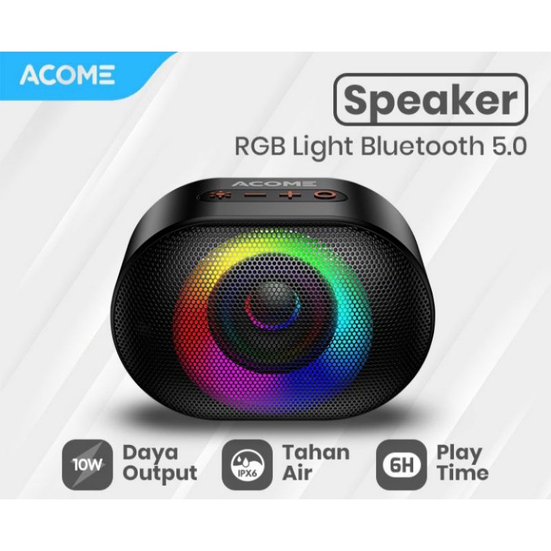 acome Speaker Bluetooth 5.0 TWS 10W IPX6 Waterproof