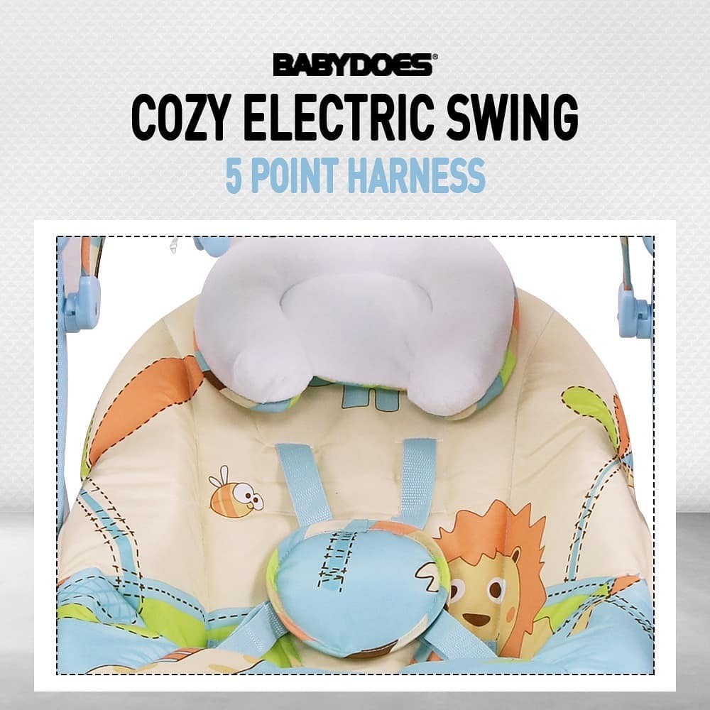 bouncer babydoes cozy electric swing ayunan bayi