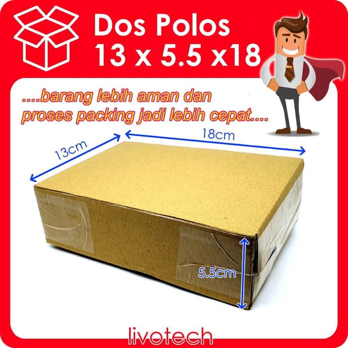 

TERLARIS DOS POLOS 13x5.5x18 Toko Online Shop Box/Kardus/Kotak Kecil Murah