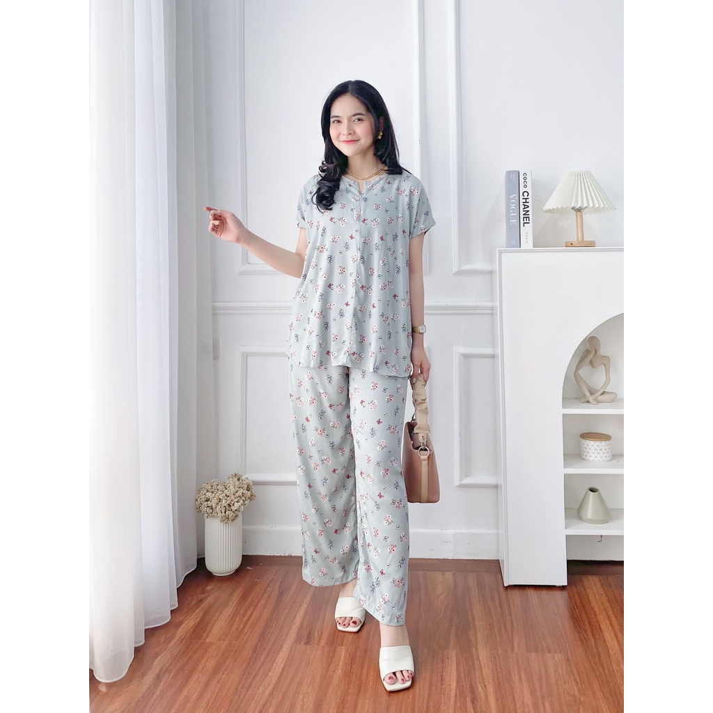 AISHA ONE SET PANJANG BY HD.ID / PIYAMA ONE SET