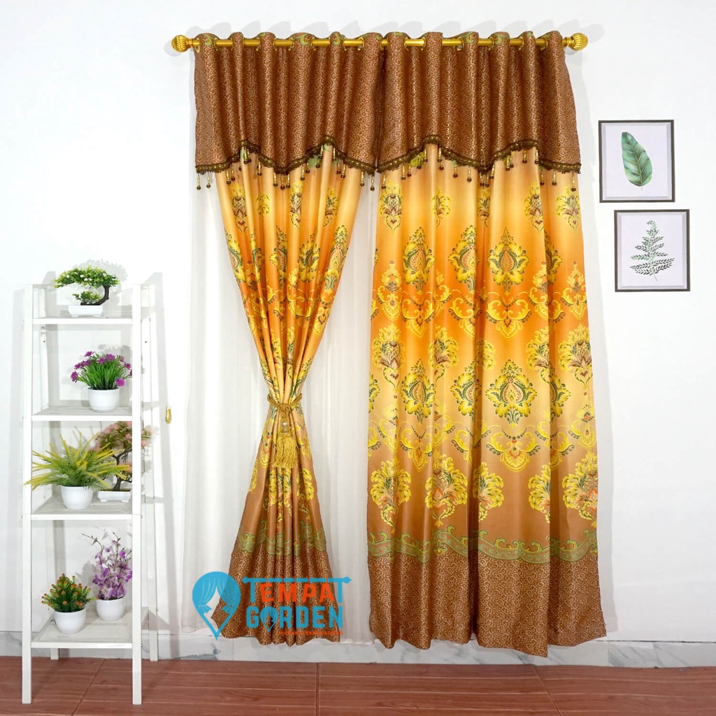 Gorden Blackout Tebal Gorden Minimalis Motif AM Mas Batik