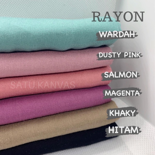 Kain RAYON POLOS PREMIUM RAYON VISCOSE