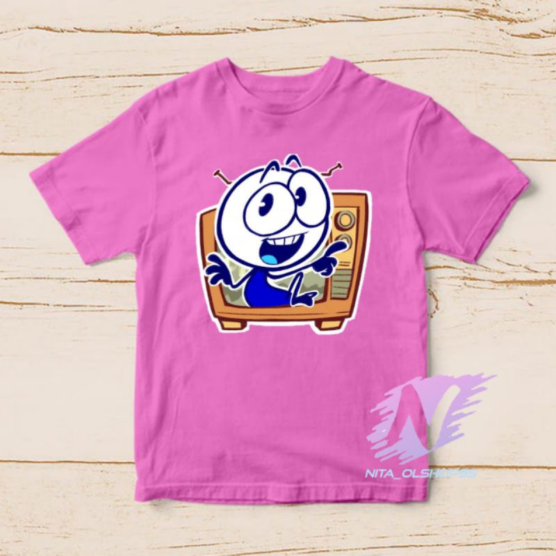 baju kaos anak karakter pencilmation kartun Yt
