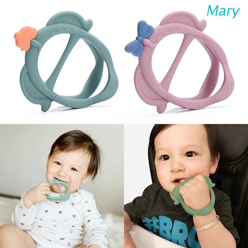 Mary Mainan Teether 3D Bahan Silikon Untuk Bayi