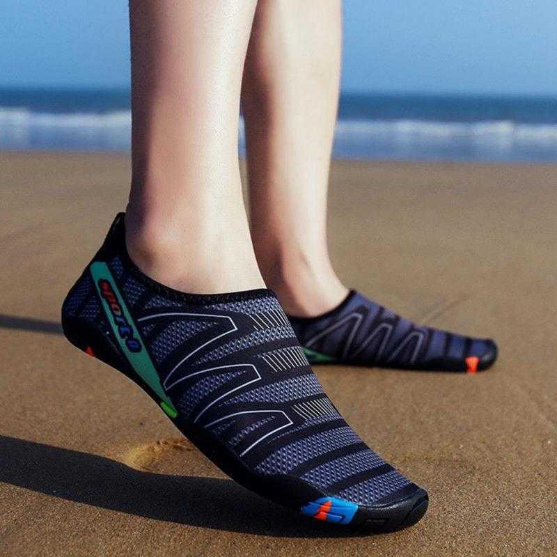 sepatu pantai pria wanita slip on slipon ootd sandal pantai mancing musim panas anti karang pasir stoureg