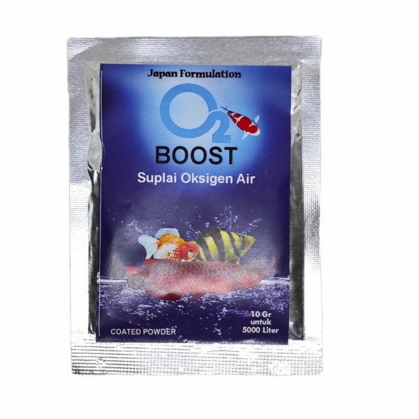 O2 Boost Bubuk Serbuk Oksigen Oxygen Booster Aquarium Kolam Ikan Koi