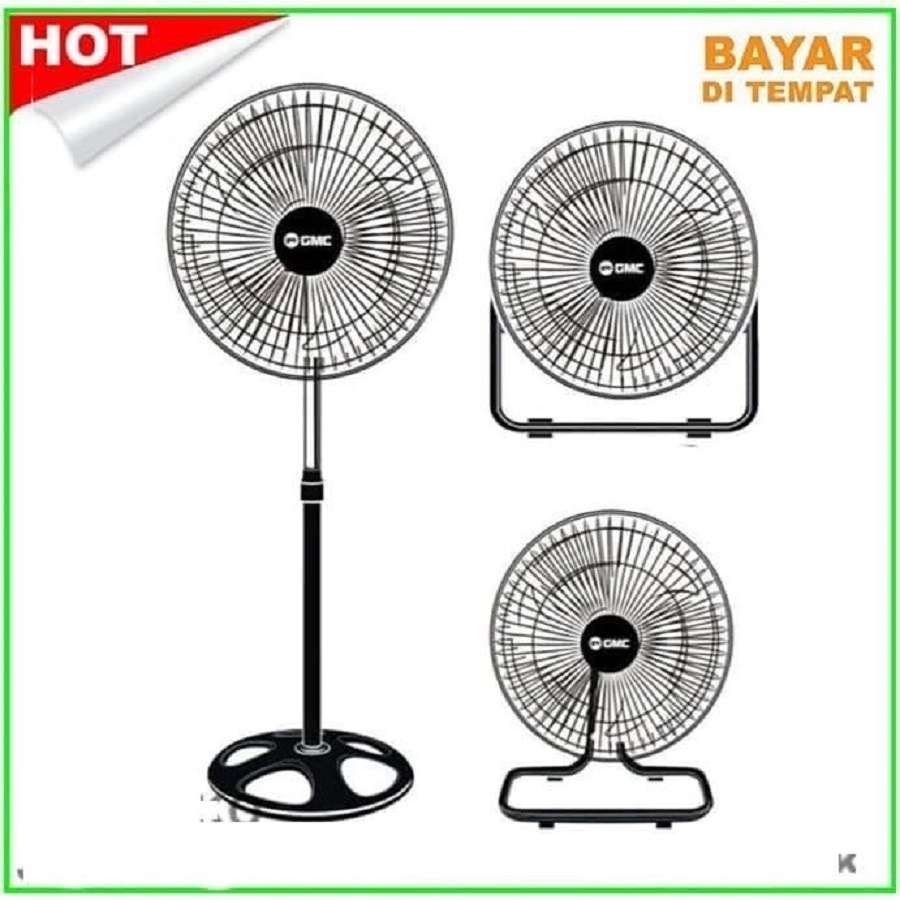 STANDFAN STAND FAN 3 IN 1 GMC 18IN 18 INCH KIPAS ANGIN BESI TORNADO