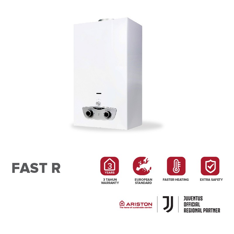 ARISTON Gas Water Heater FAST R 10 ONM / Pemanas Air Gas FAST R ONM 10