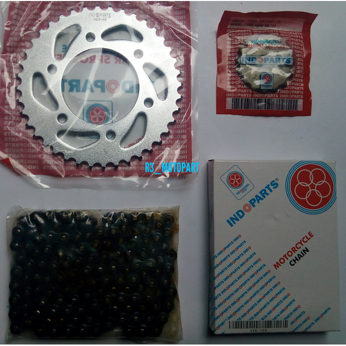 Gir set/Gear Rantai Paket/Chain kit Indopart/Indoparts Byson