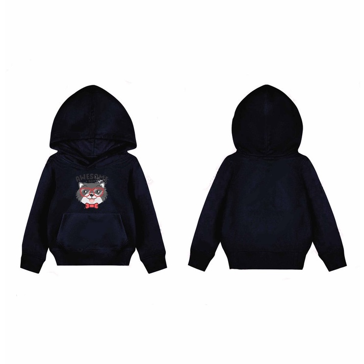 Hoodie Sweater Awsome Sweater Hoodie Pakaian Fleece Anak M -xl