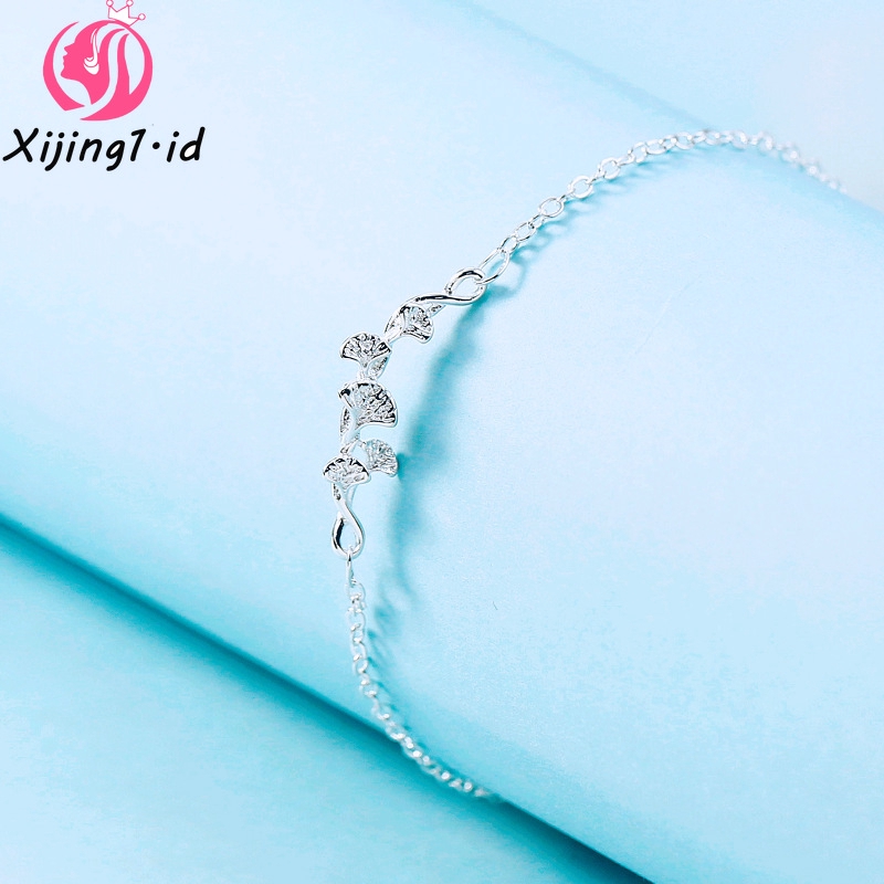 Gelang Daun Ginkgo Gaya Korea Sederhana Dan Modis Baru, Untuk Pacar Dan Sahabat-1