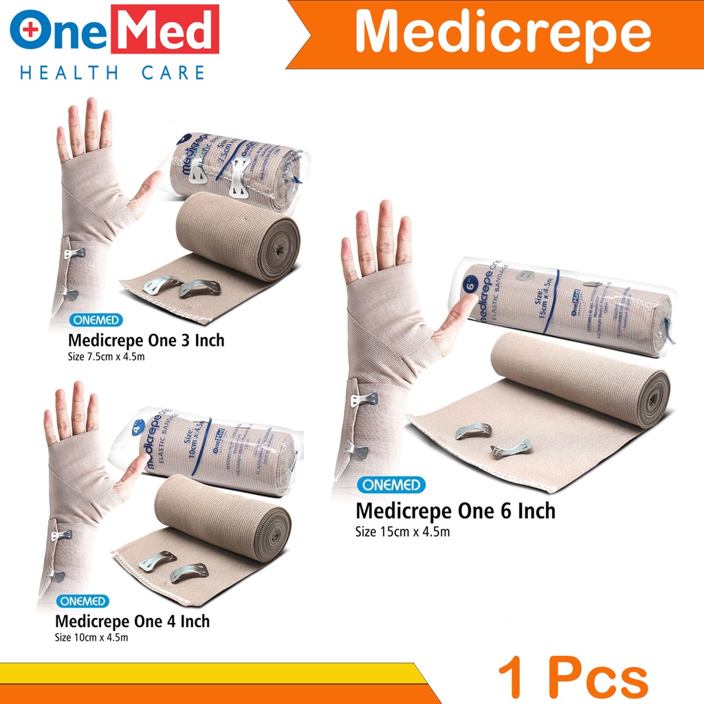 Perban Elastis Medicrepe Warna Cokelat Patah Tulang Kaki Tangan Onemed