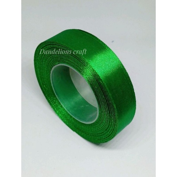 Pita Satin Saten 2,5cm GREEN Per Rol