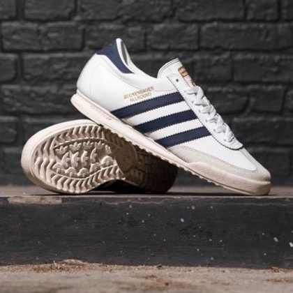 Adidas Beckenbauer White Navy Original Sneakers Pria / Sepatu Running Pria