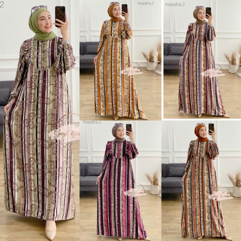 Ready gamis dress areesha 2 by gagil