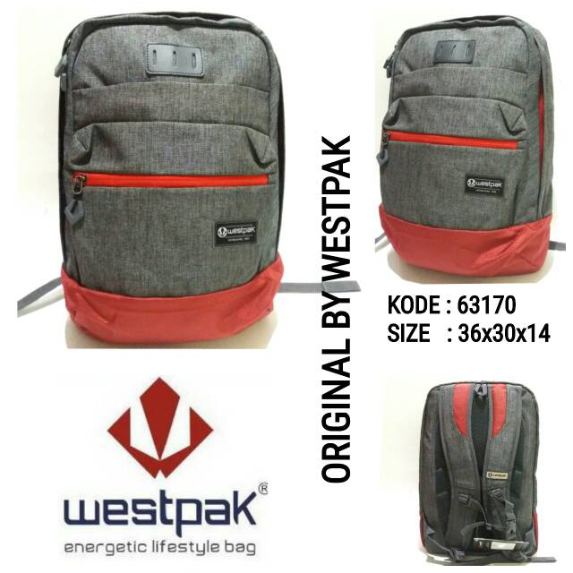 Tas sekolah ransel backpack unisex westpak 63170 westpak origina awet murah