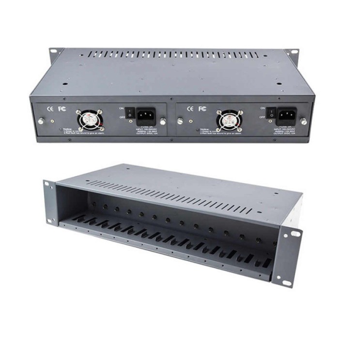 New Arrival - Rack Htb 14 Slot/Rak 14 Slot 2U Media Fiber Converter