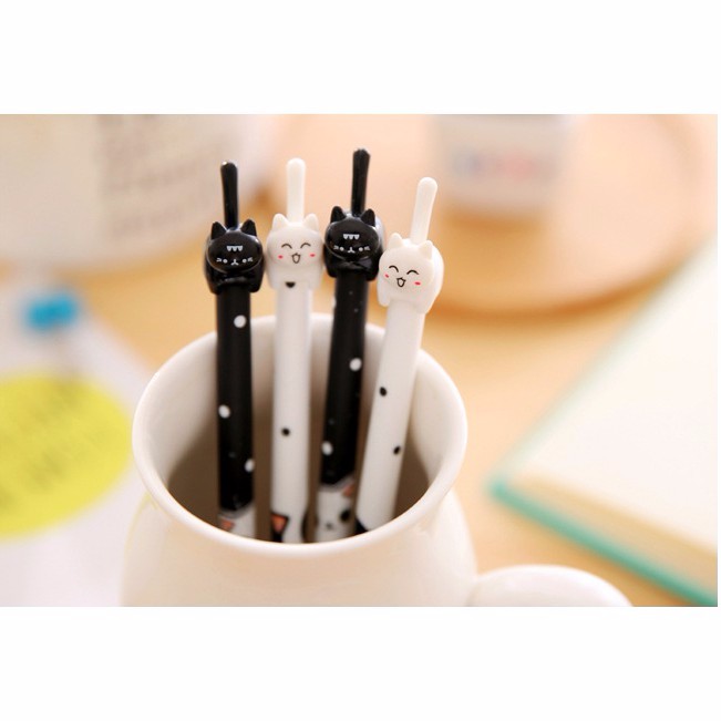 

Pulpen Gel Kucing Hitam dan Putih 0.35mm