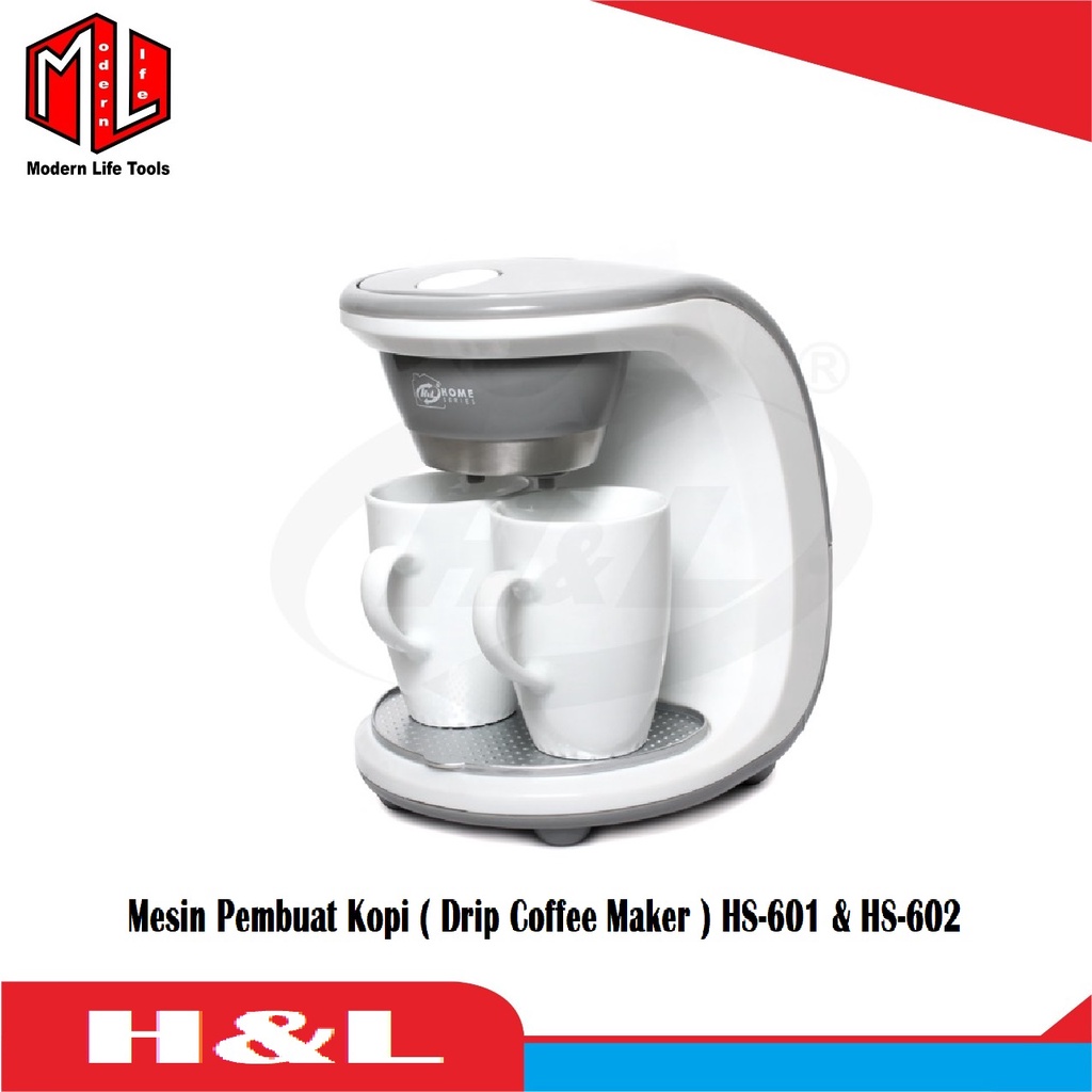 Mesin Kopi Listrik HS-601 &amp; HS-602 / Drip Coffee Maker HS-601 &amp; HS-602