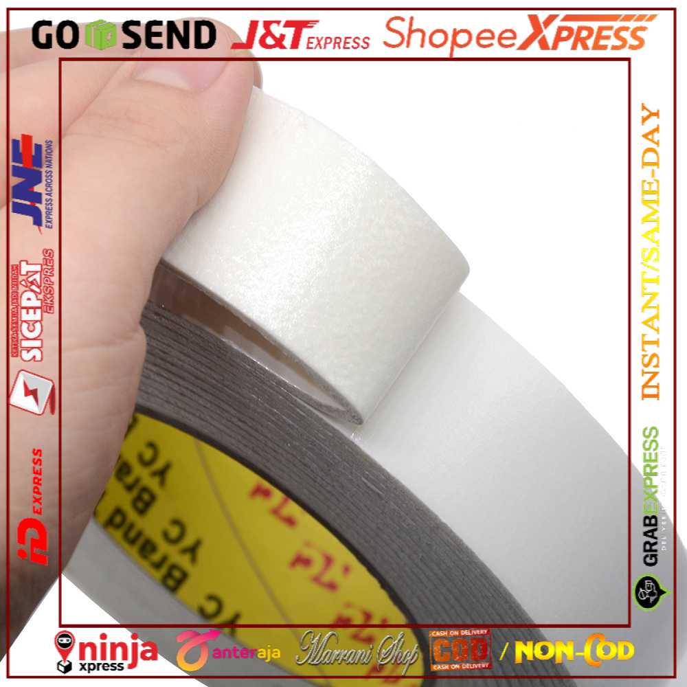 

[PROMO BISA COD❤] YC Perekat Double Tape Acrylic Adhesive No Trace Sticker J4703