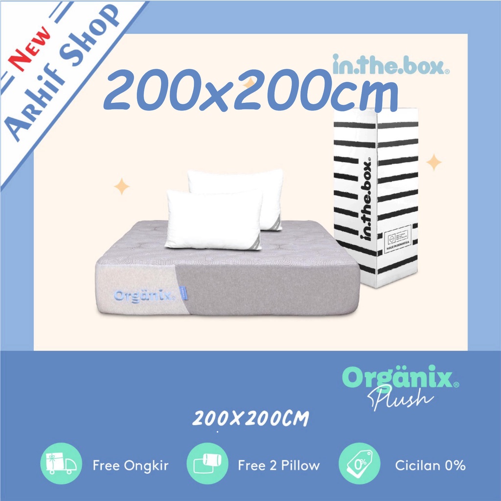 inthebox ORGANIX PLUSH 200x200x32 (Super King) Kasur Busa in the box
