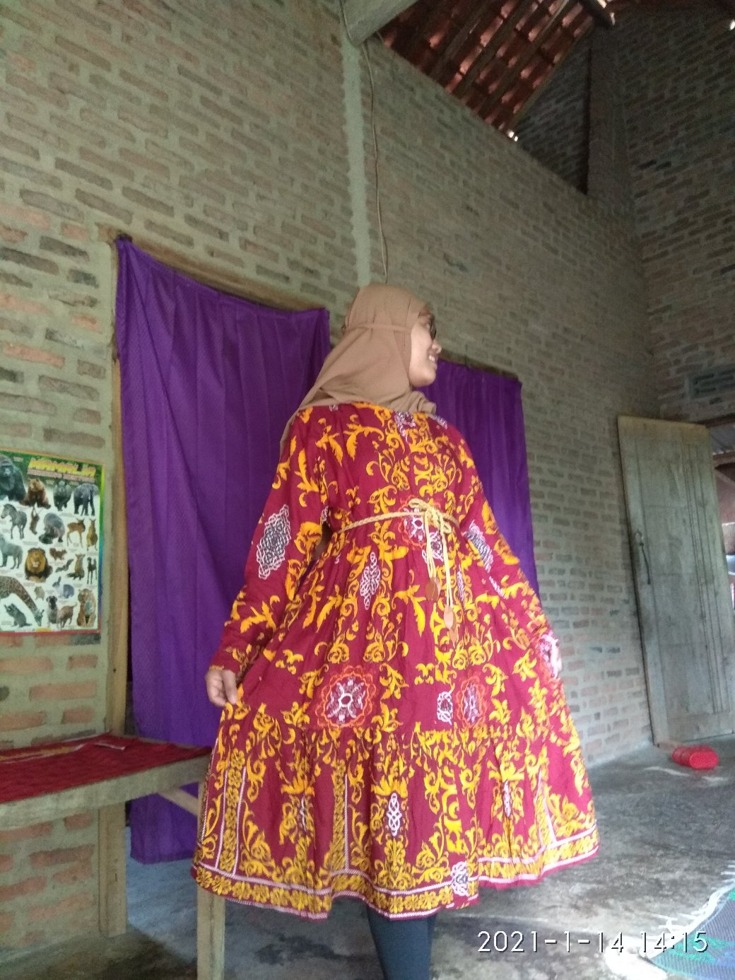 Tunik Renata Rayon Sultan Katun Susun Busui Bumil Kancing Jumbo Xxl Muslim Batik Motif Murah Grosir