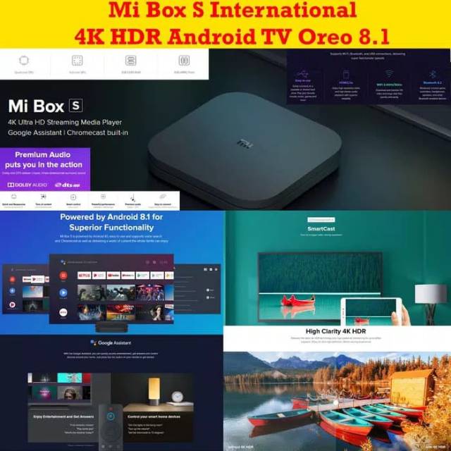 TV Box S TV Box 4 Internasional Android TV MDZ-22-AB