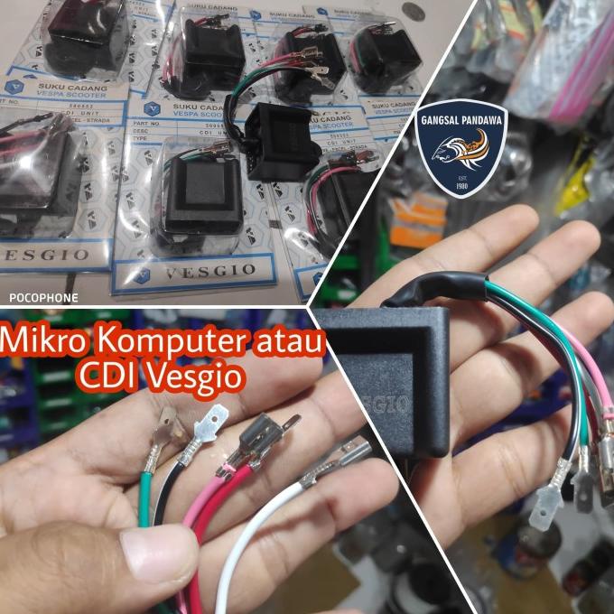 ORIGINAL - CDI Vespa atau Mikro Komputer Vespa Vesgio