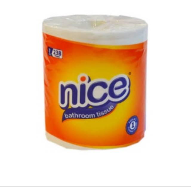 NICE BATHROOM TISSUE C NON EMBOS TISU TOILET 1ROLL 238 LEMBAR