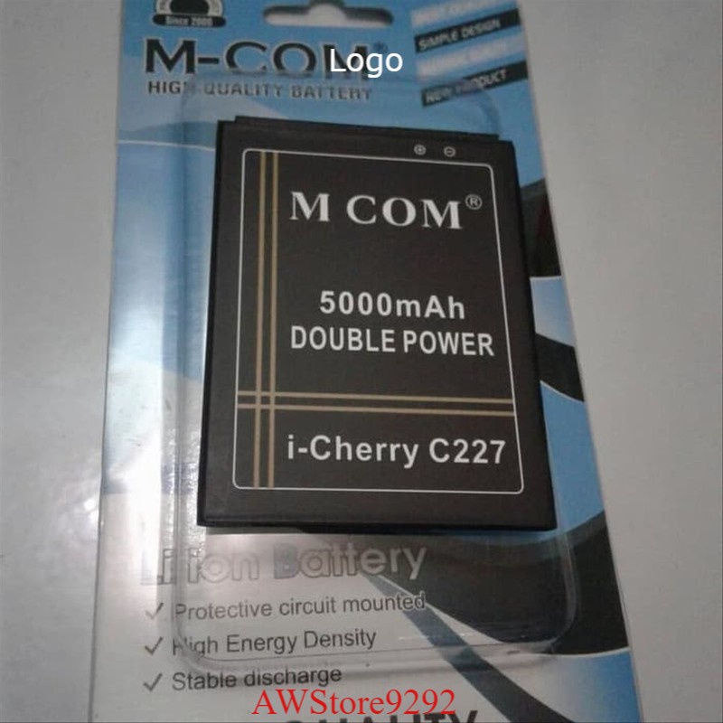 Mcom Battery Batre Baterai Double Power Mcom i-Cherry iCherry C227 Mercury C230