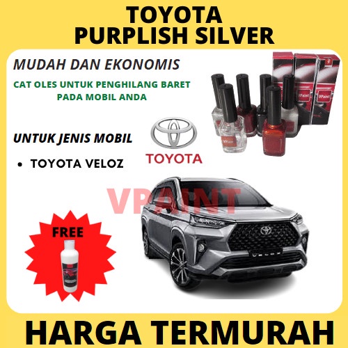 CAT OLES PENGHILANG BARET/CAT OLES MOBIL TOYOTA VELOZ PURPLISH SILVER ORIGINAL