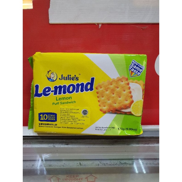 

Julie's Le-mond Puff Sandwich Lemon Flavoured cream 170gr