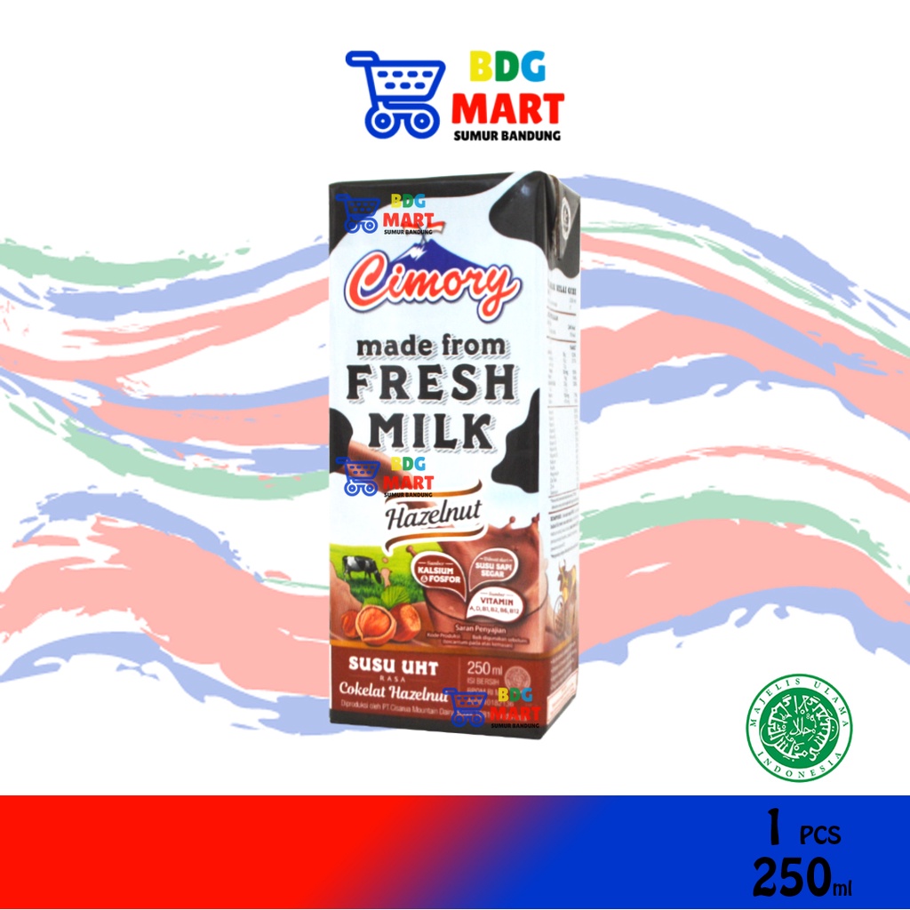 

Susu Cimory Fresh Milk Hazelnut Susu UHT Hazel Halal - 250ml