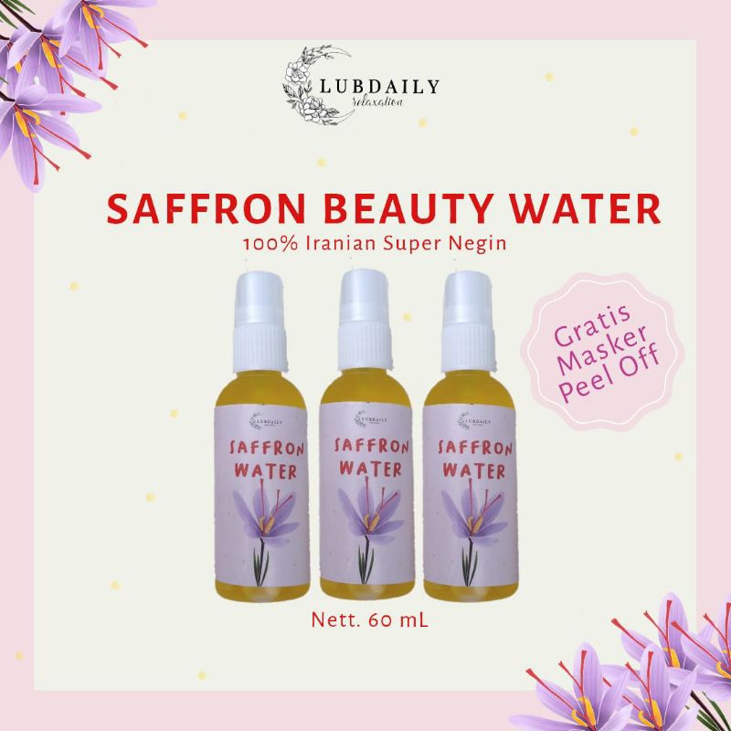 (BISA COD) saffron water/air saffron/saffron beauty water/free Masker