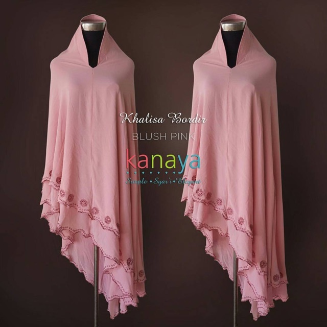 Khimar Kanaya - Khalisa Bordir Blush Pink